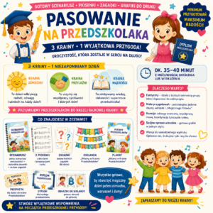 Pasowanie na Przedszkolaka - innowacyjny scenariusz "Podróż do Krainy Przedszkolaków" (wersja PDF)