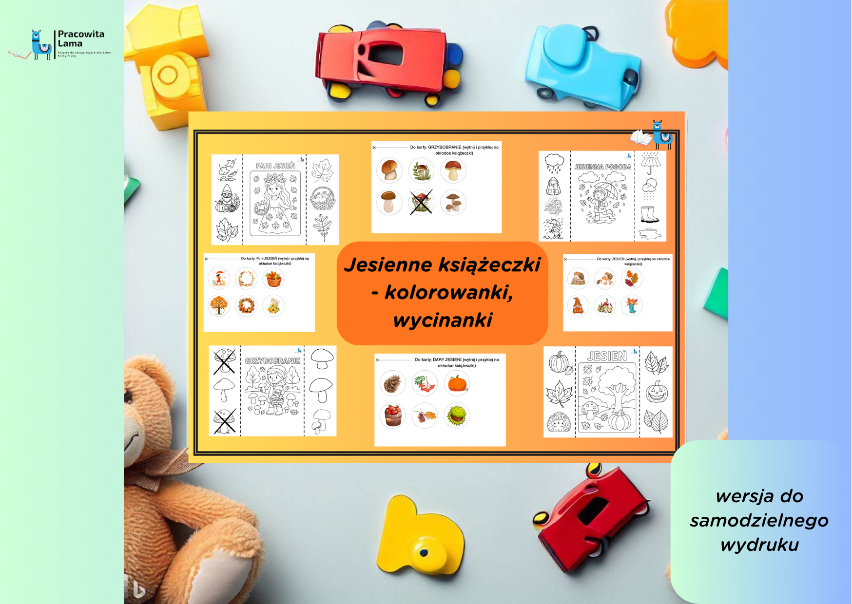 Jesienne Książeczki (kolorowanki, wycinanki)