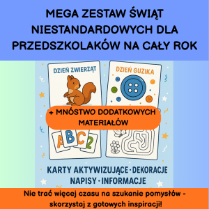 MEGA ZESTAW ŚWIĄT NIESTANDARDOWYCH na cały rok (wersja PDF)