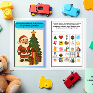 🎄 KALENDARZ ADWENTOWY DLA PRZEDSZKOLAKÓW – „Pomocnik Świętego Mikołaja” 🎅 (wersja PDF)