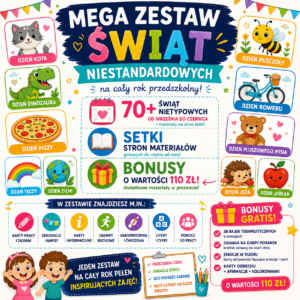 MEGA ZESTAW ŚWIĄT NIESTANDARDOWYCH na cały rok (wersja PDF)