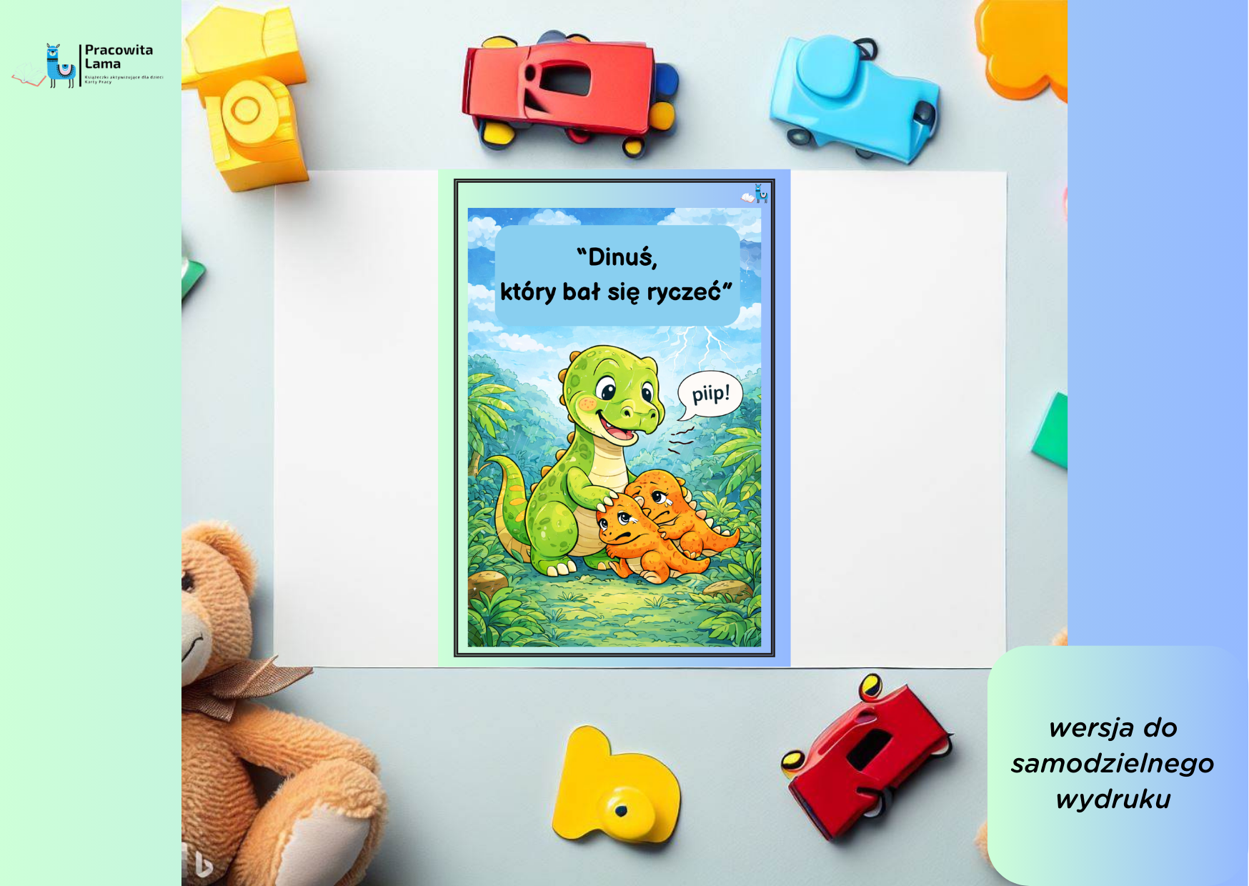 Bajka "Dinuś, który bał się ryczeć" (wersja PDF)