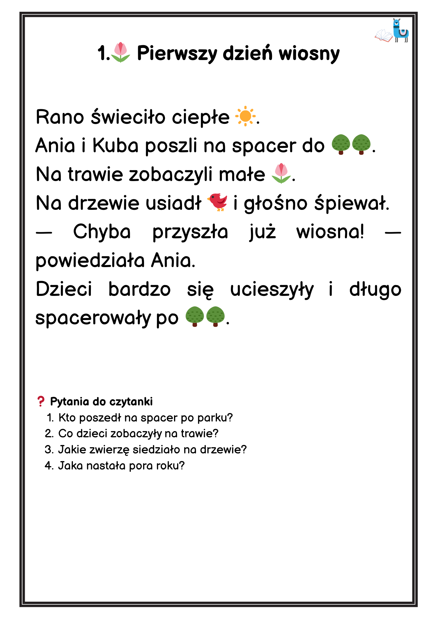Wiosenne czytanki obrazkowe (wersja PDF) - obrazek 2