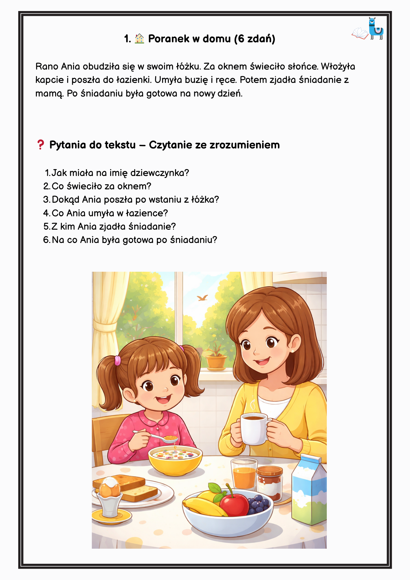 Słucham i rozumiem - Pakiet Poziom 1-3 (3 poziomy trudności): 30 historii z pytaniami (wersja PDF) - obrazek 7