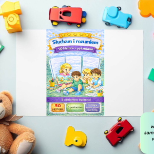 Słucham i rozumiem: Pakiet Poziom 1-5 (5 poziomów trudności) - 50 historii z pytaniami (wersja PDF)