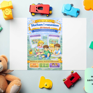 Słucham i rozumiem: Pakiet poziom 4-5 (2 poziomy trudności od 4 do 5) - 20 historii z pytaniami (wersja PDF)