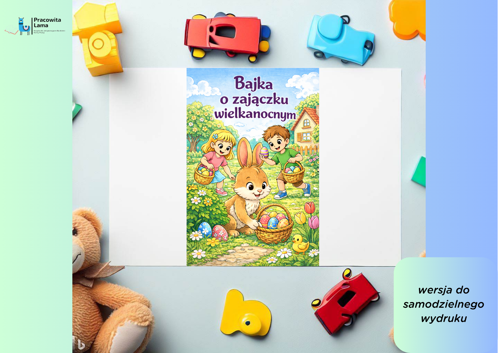 "Bajka o zajączku wielkanocnym" - bajka edukacyjna dla przedszkolaków (wersja PDF)