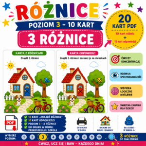 Różnice: Poziom 3 (3 różnice) - PDF
