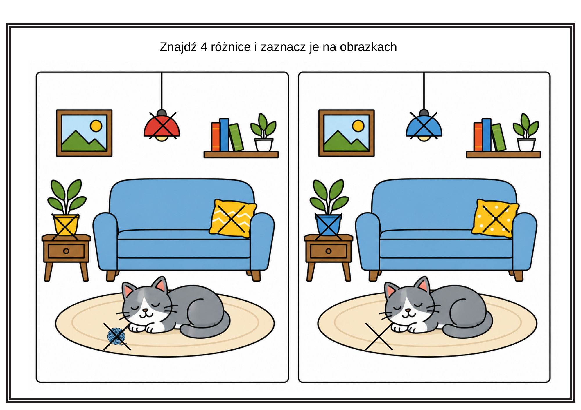 Różnice: Poziom 4 (4 różnice) PDF - obrazek 2