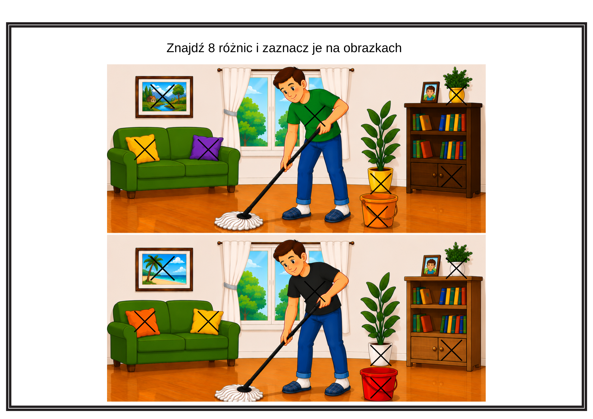 Różnice: Poziom 8 (8 różnic) PDF - obrazek 2