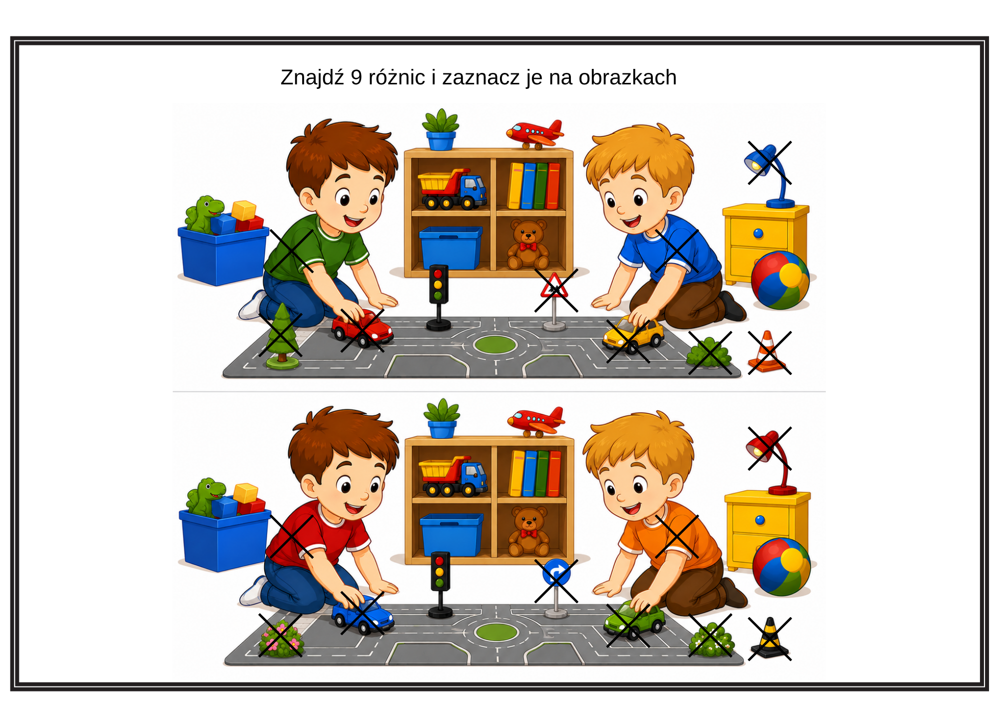 Różnice: Poziom 9 (9 różnic) PDF - obrazek 2