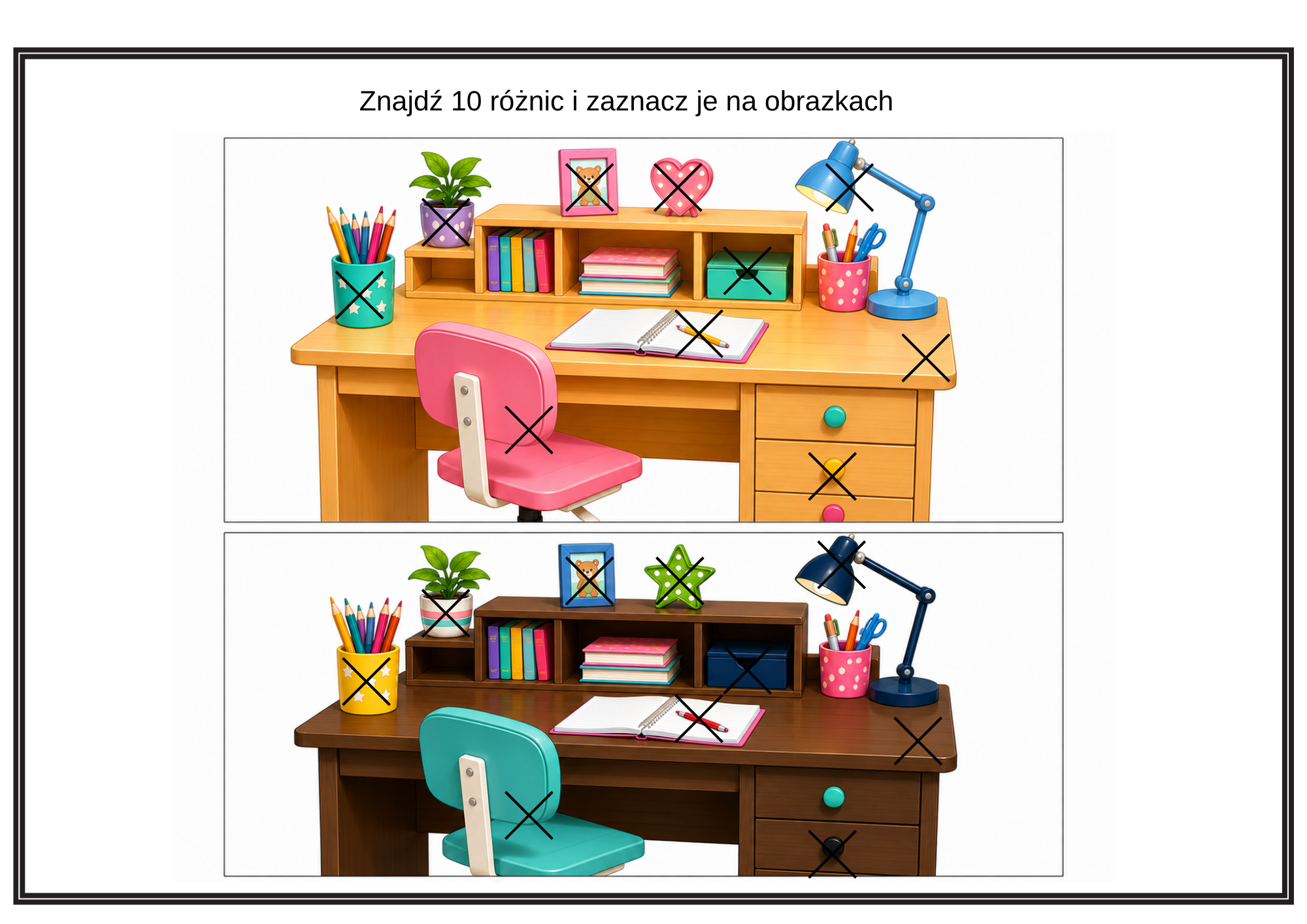 Różnice: Poziom 10 (10 różnic) PDF - obrazek 2