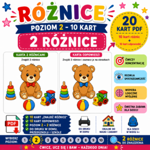 Różnice: Poziom 2 (2 różnice) - PDF