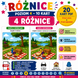 Różnice: Poziom 4 (4 różnice) PDF