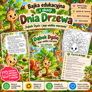 Dąbek Dyzio i jego wielkie marzenie - bajka edukacyjna na Dzień Drzewa